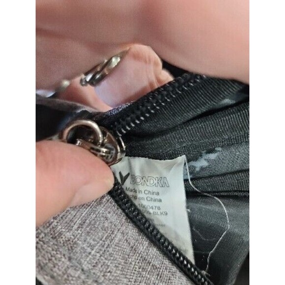 Bondka Padded Divided Insert backpack Gray & Black VGC - Picture 7 of 12